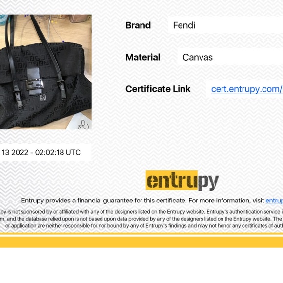 Fendi Zucchino canvas large shoulder bag - Picture 12 of 12